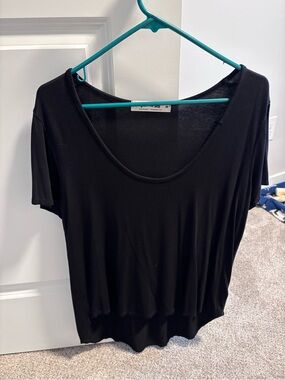 Black Scoop Neck Women’s Top Medium